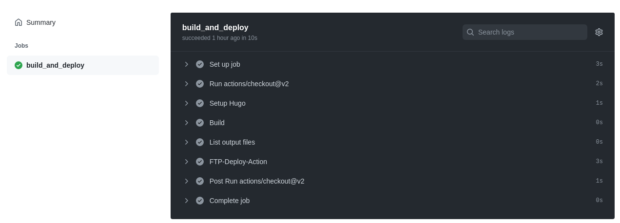 変更後最初のActionの様子