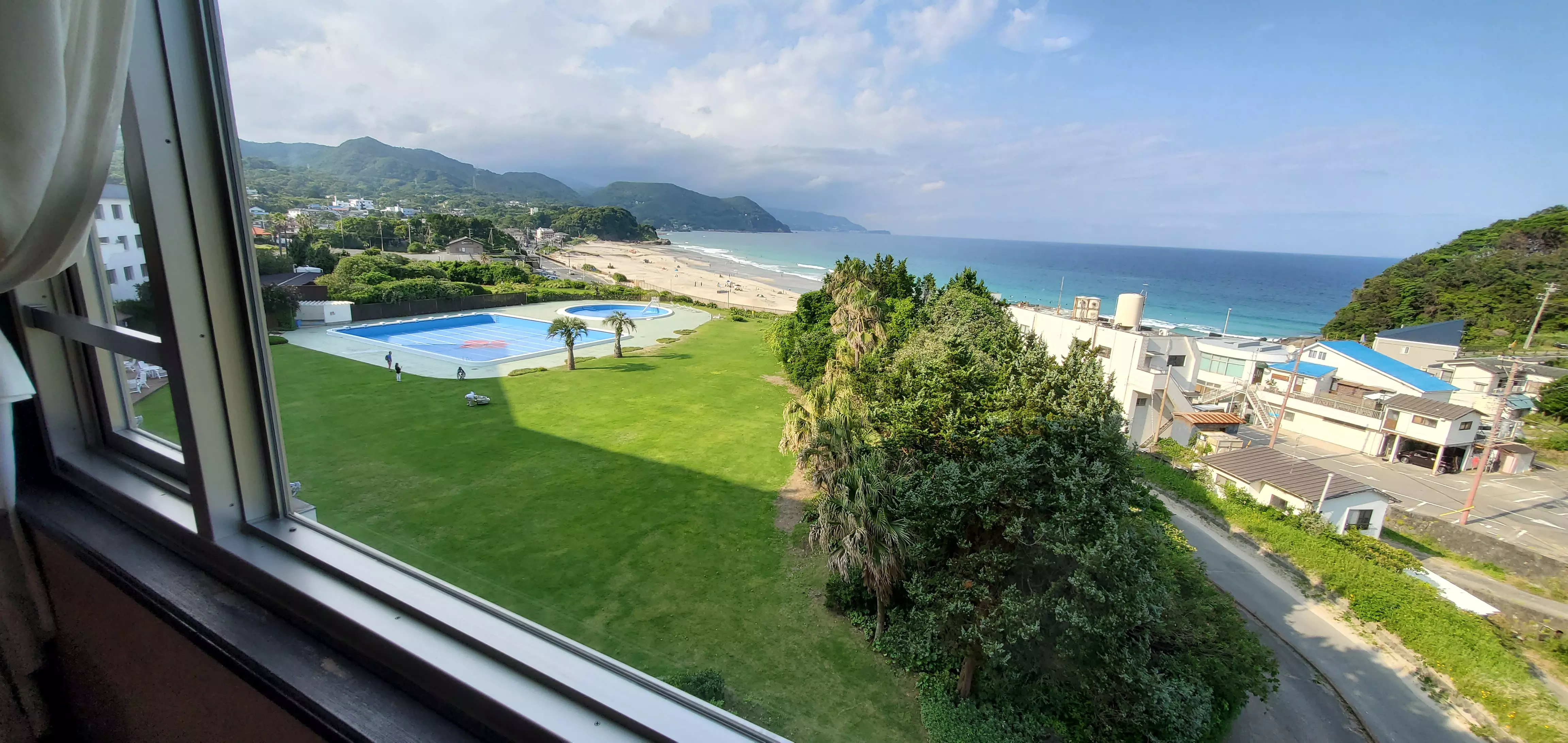 ホテルの部屋からの景色